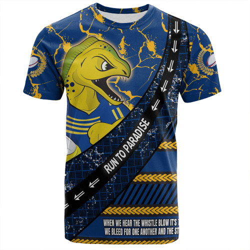 Parramatta Eels Sport T-Shirt - Theme Song For Rugby With Sporty Style