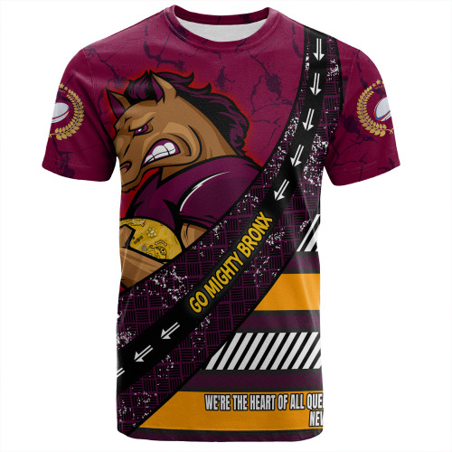 Brisbane Broncos T-Shirt - Theme Song For Rugby With Sporty Style