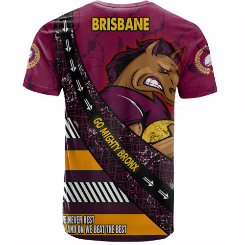 Brisbane Broncos T-Shirt - Theme Song For Rugby With Sporty Style Brisbane Broncos T-Shirt - Theme Song For Rugby With Sporty Style