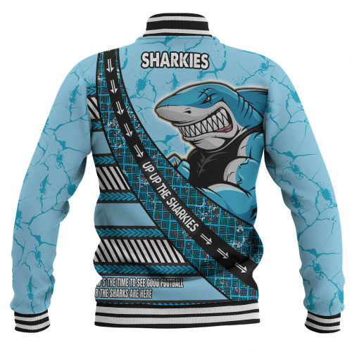 Cronulla-Sutherland Sharks Baseball Jacket - Theme Song For Rugby With Sporty Style Cronulla-Sutherland Sharks Baseball Jacket - Theme Song For Rugby With Sporty Style