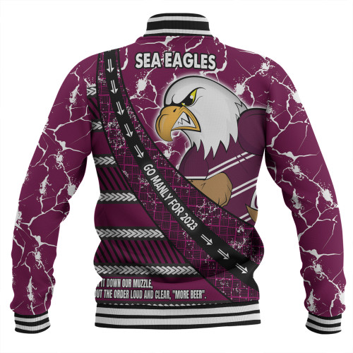 Manly Warringah Sea Eagles Baseball Jacket - Theme Song For Rugby With Sporty Style Manly Warringah Sea Eagles Baseball Jacket - Theme Song For Rugby With Sporty Style