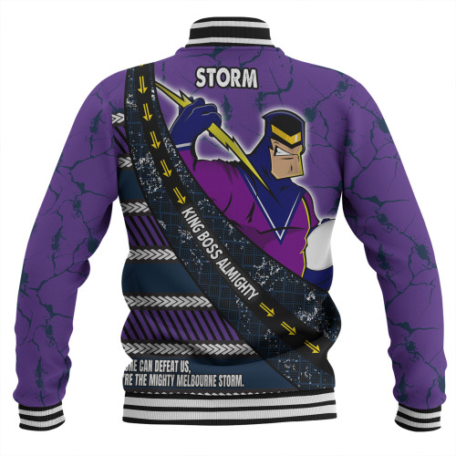 Melbourne Storm Baseball Jacket - Theme Song For Rugby With Sporty Style Melbourne Storm Baseball Jacket - Theme Song For Rugby With Sporty Style