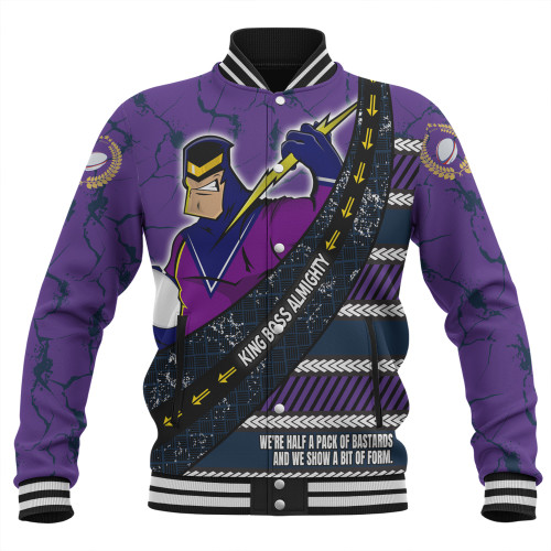 Melbourne Storm Baseball Jacket - Theme Song For Rugby With Sporty Style