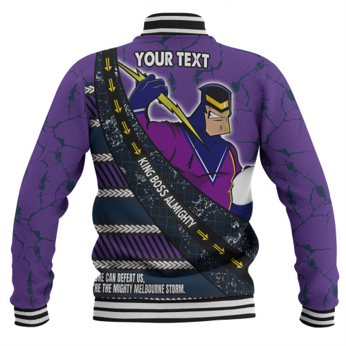 Melbourne Storm Baseball Jacket - Theme Song For Rugby With Sporty Style Melbourne Storm Baseball Jacket - Theme Song For Rugby With Sporty Style