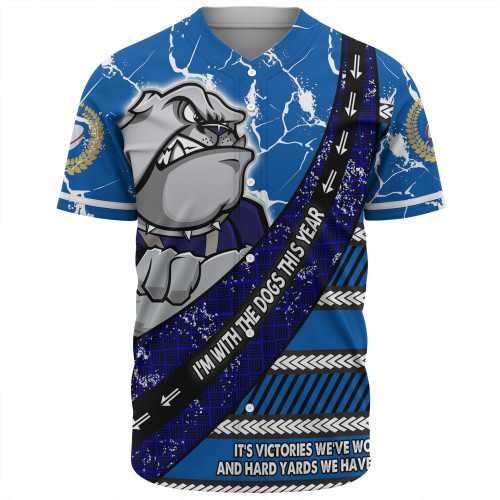 Canterbury-Bankstown Bulldogs Baseball Shirt - Theme Song For Rugby With Sporty Style
