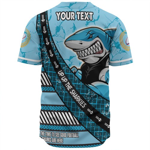 Cronulla-Sutherland Sharks Baseball Shirt - Theme Song For Rugby With Sporty Style Cronulla-Sutherland Sharks Baseball Shirt - Theme Song For Rugby With Sporty Style