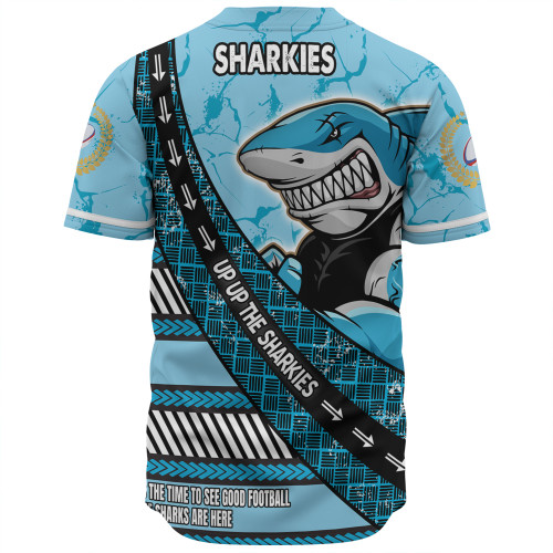 Cronulla-Sutherland Sharks Baseball Shirt - Theme Song For Rugby With Sporty Style Cronulla-Sutherland Sharks Baseball Shirt - Theme Song For Rugby With Sporty Style