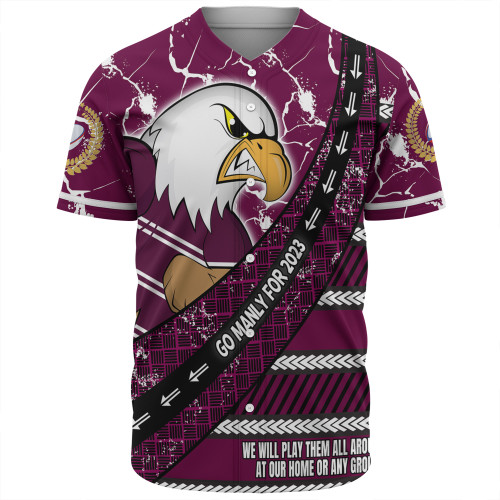 Manly Warringah Sea Eagles Baseball Shirt - Theme Song For Rugby With Sporty Style