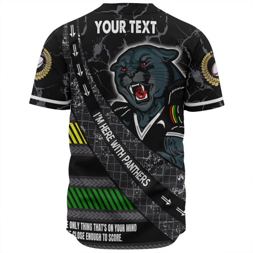Penrith Panthers Baseball Shirt - Theme Song For Rugby With Sporty Style Penrith Panthers Baseball Shirt - Theme Song For Rugby With Sporty Style