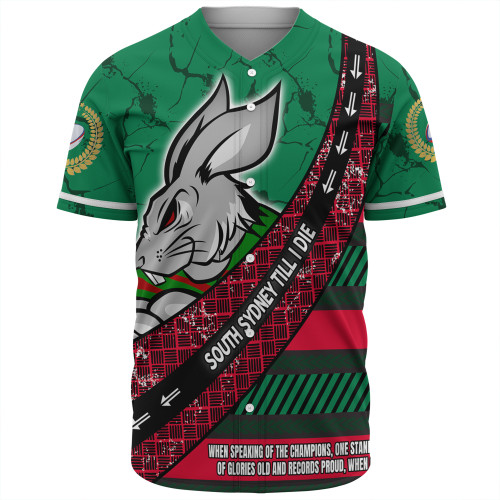 South Sydney Rabbitohs Baseball Shirt - Theme Song For Rugby With Sporty Style