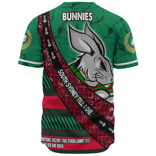 South Sydney Rabbitohs Baseball Shirt - Theme Song For Rugby With Sporty Style South Sydney Rabbitohs Baseball Shirt - Theme Song For Rugby With Sporty Style