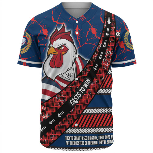 Sydney Roosters Baseball Shirt - Theme Song For Rugby With Sporty Style