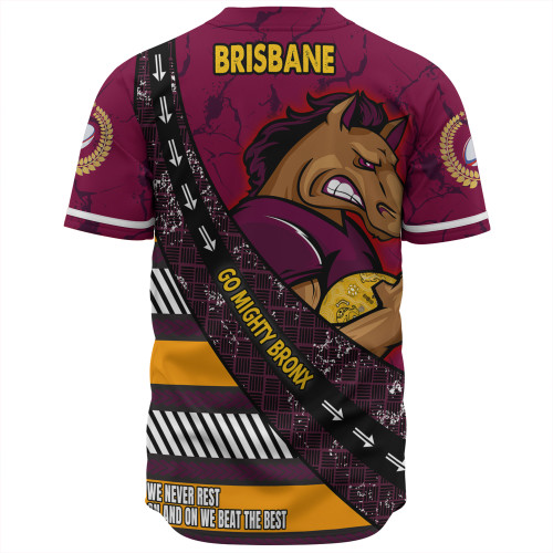 Brisbane Broncos Baseball Shirt - Theme Song For Rugby With Sporty Style Brisbane Broncos Baseball Shirt - Theme Song For Rugby With Sporty Style