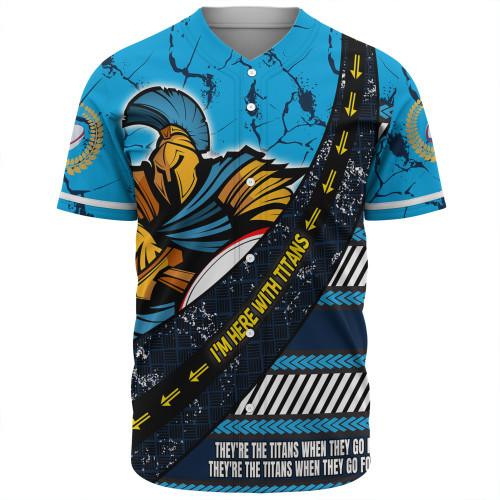 Gold Coast Titans Sport Baseball Shirt - Theme Song For Rugby With Sporty Style