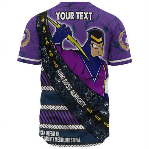 Melbourne Storm Baseball Shirt - Theme Song For Rugby With Sporty Style Melbourne Storm Baseball Shirt - Theme Song For Rugby With Sporty Style