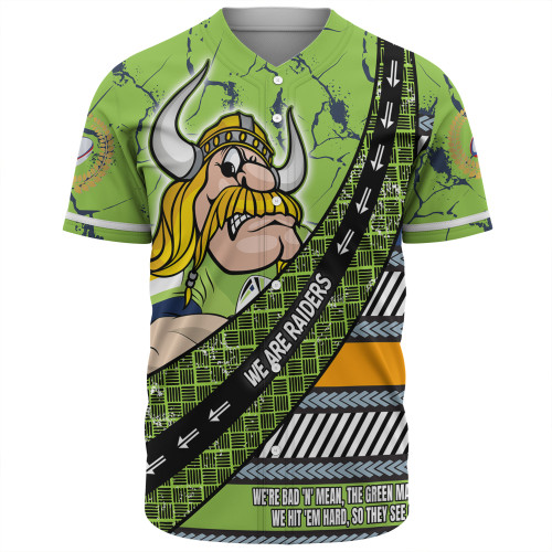 Canberra Raiders Baseball Shirt - Theme Song For Rugby With Sporty Style