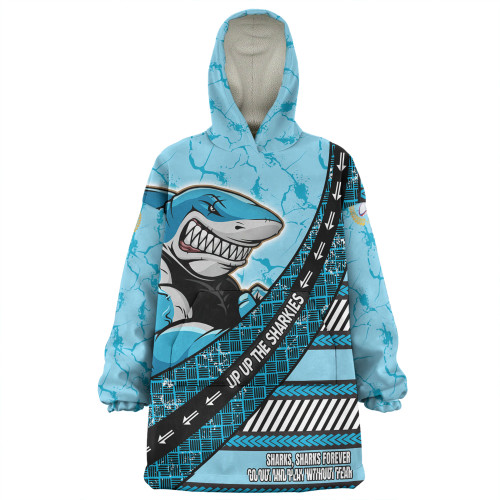 Cronulla-Sutherland Sharks-Sutherland Sharks Snug Hoodie - Theme Song For Rugby With Sporty Style