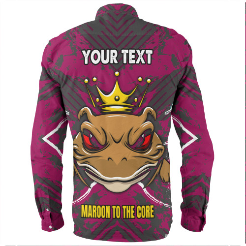 Cane Toads Sport Long Sleeve Shirt - Custom Marron To The Core