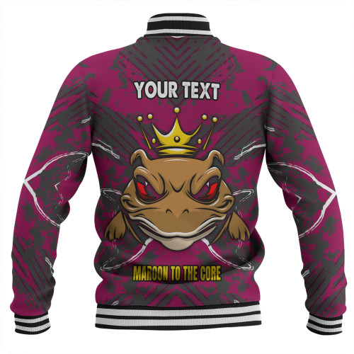 Cane Toads Sport Baseball Jacket - Custom Marron To The Core