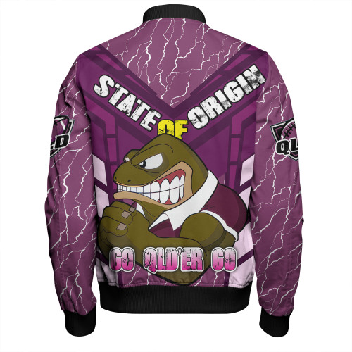 Cane Toads Sport Bomber Jacket - Custom Mighty Maroons Cane Toads Sport Bomber Jacket - Custom Mighty Maroons