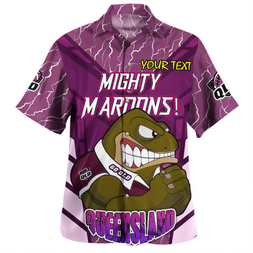 Cane Toads Sport Hawaiian Shirt - Custom Mighty Maroons Cane Toads Sport Hawaiian Shirt - Custom Mighty Maroons