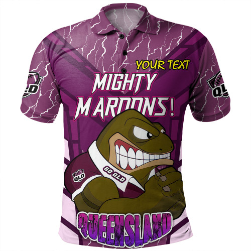 Cane Toads Sport Polo Shirt - Custom Mighty Maroons Cane Toads Sport Polo Shirt - Custom Mighty Maroons