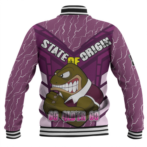Cane Toads Sport Baseball Jacket - Custom Mighty Maroons Cane Toads Sport Baseball Jacket - Custom Mighty Maroons