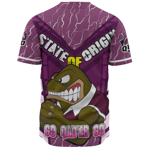 Cane Toads Sport Baseball Shirt - Custom Mighty Maroons Cane Toads Sport Baseball Shirt - Custom Mighty Maroons