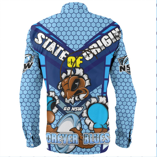 Cockroach Sport Long Sleeve Shirt - Custom Mighty Blues Cockroach Sport Long Sleeve Shirt - Custom Mighty Blues