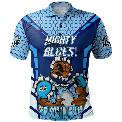 Cockroach Sport Polo Shirt - Custom Mighty Blues