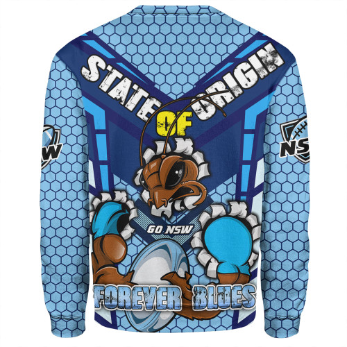 Cockroach Sport Sweatshirt - Custom Mighty Blues Cockroach Sport Sweatshirt - Custom Mighty Blues