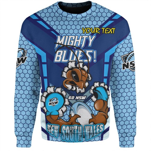 Cockroach Sport Sweatshirt - Custom Mighty Blues Cockroach Sport Sweatshirt - Custom Mighty Blues