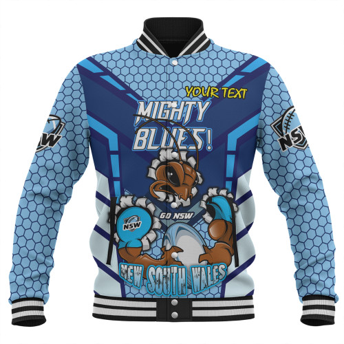 Cockroach Sport Baseball Jacket - Custom Mighty Blues Cockroach Sport Baseball Jacket - Custom Mighty Blues