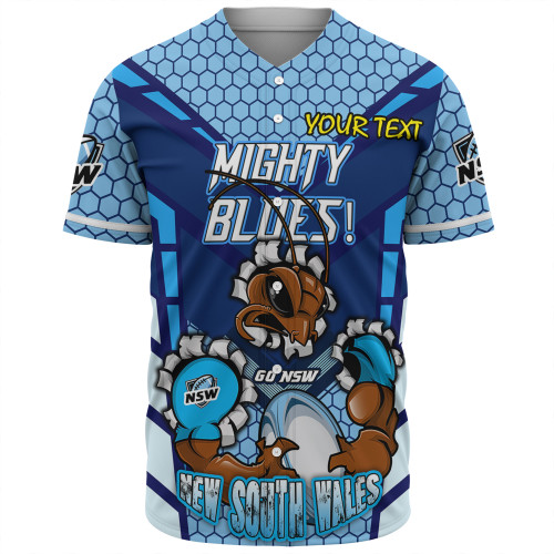 Cockroach Sport Baseball Shirt - Custom Mighty Blues Cockroach Sport Baseball Shirt - Custom Mighty Blues