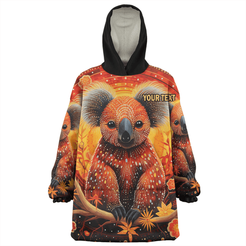 Australia Koala Custom Snug Hoodie - Dreaming Art Koala Aboriginal Inspired Snug Hoodie Australia Koala Custom Snug Hoodie - Dreaming Art Koala Aboriginal Inspired Snug Hoodie