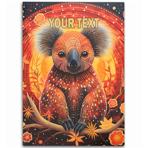 Australia Koala Custom Area Rug - Dreaming Art Koala Aboriginal Inspired Area Rug Australia Koala Custom Area Rug - Dreaming Art Koala Aboriginal Inspired Area Rug
