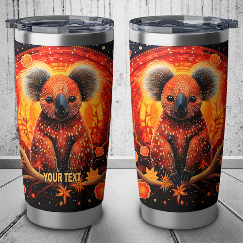 Australia Koala Custom Tumbler - Dreaming Art Koala Aboriginal Inspired Tumbler Australia Koala Custom Tumbler - Dreaming Art Koala Aboriginal Inspired Tumbler