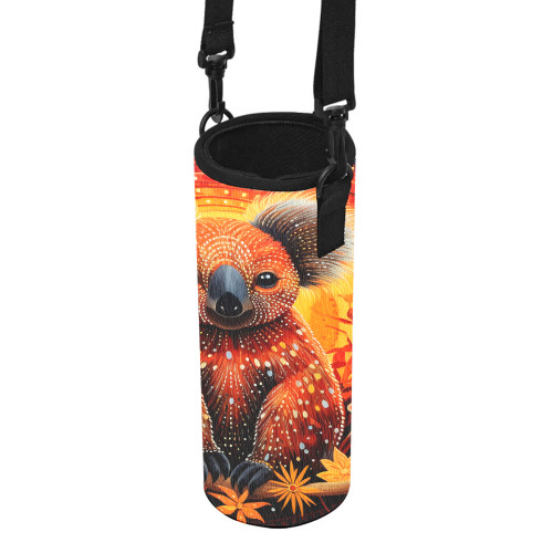 Australia Koala Custom Water Bottle Sleeve - Dreaming Art Koala Aboriginal Inspired Water Bottle Sleeve Australia Koala Custom Water Bottle Sleeve - Dreaming Art Koala Aboriginal Inspired Water Bottle Sleeve