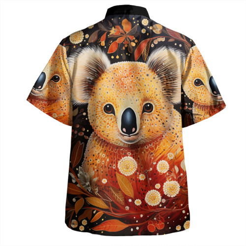 Australia Koala Custom Hawaiian Shirt - Aboriginal Koala With Golden Wattle Flowers Hawaiian Shirt Australia Koala Custom Hawaiian Shirt - Aboriginal Koala With Golden Wattle Flowers Hawaiian Shirt