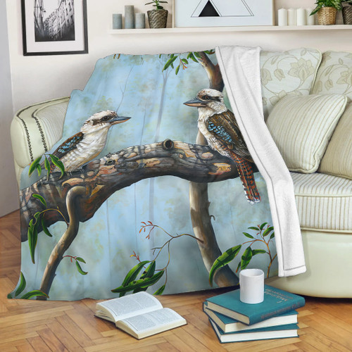 Australia Kookaburra Blanket - Laughing Kookaburras Blanket Australia Kookaburra Blanket - Laughing Kookaburras Blanket