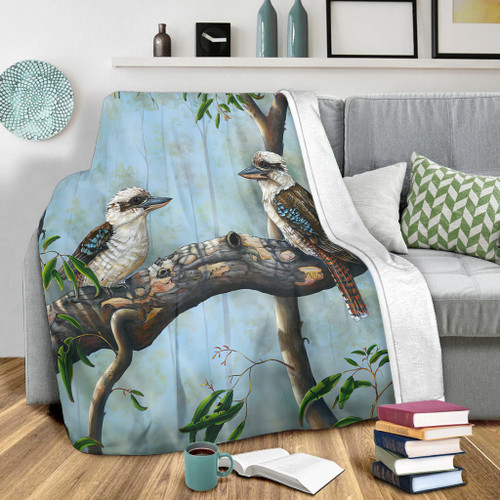 Australia Kookaburra Blanket - Laughing Kookaburras Blanket Australia Kookaburra Blanket - Laughing Kookaburras Blanket