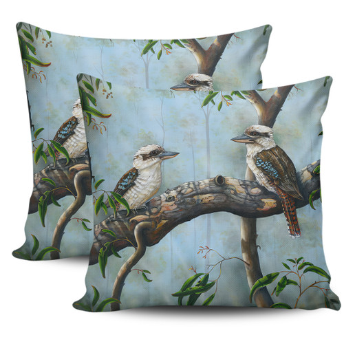Australia Kookaburra Pillow Covers - Laughing Kookaburras Pillow Covers