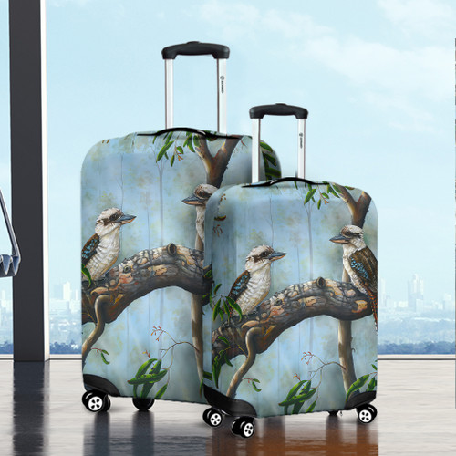 Australia Kookaburra Luggage Cover - Laughing Kookaburras Luggage Cover