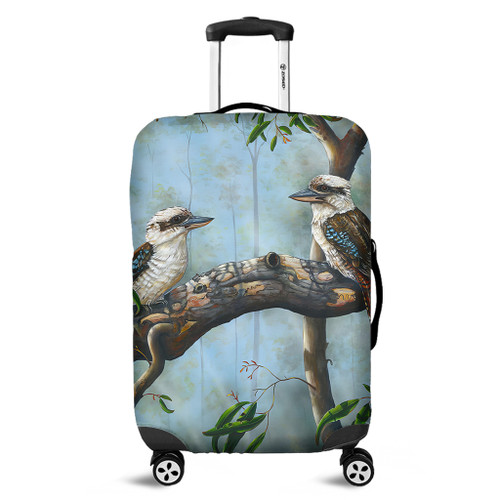Australia Kookaburra Luggage Cover - Laughing Kookaburras Luggage Cover Australia Kookaburra Luggage Cover - Laughing Kookaburras Luggage Cover