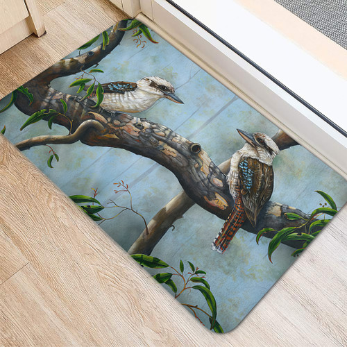 Australia Kookaburra Door Mat - Laughing Kookaburras Door Mat Australia Kookaburra Door Mat - Laughing Kookaburras Door Mat
