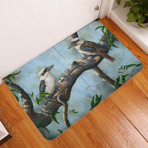 Australia Kookaburra Door Mat - Laughing Kookaburras Door Mat Australia Kookaburra Door Mat - Laughing Kookaburras Door Mat