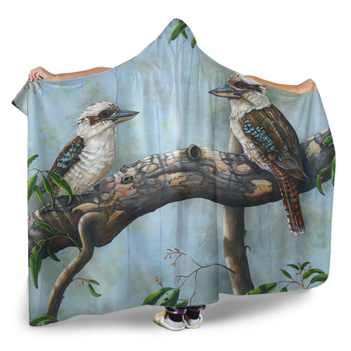 Australia Kookaburra Hooded Blanket - Laughing Kookaburras Hooded Blanket Australia Kookaburra Hooded Blanket - Laughing Kookaburras Hooded Blanket