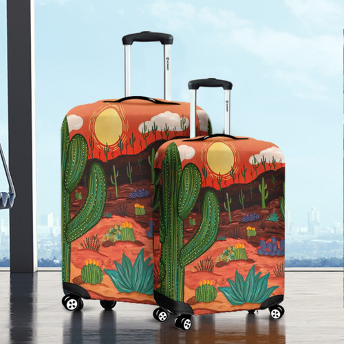 Australia Travelling Luggage Cover - Australian Desert Luggage Cover