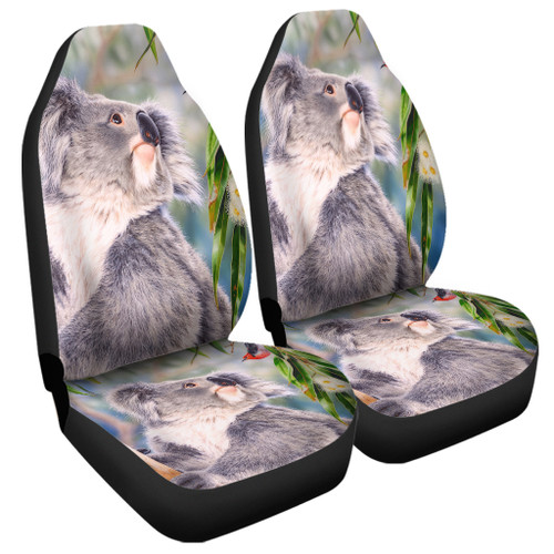 Australia Koala Car Seat Covers - Koala with a Scarlet Honeyeater Car Seat Covers Australia Koala Car Seat Covers - Koala with a Scarlet Honeyeater Car Seat Covers