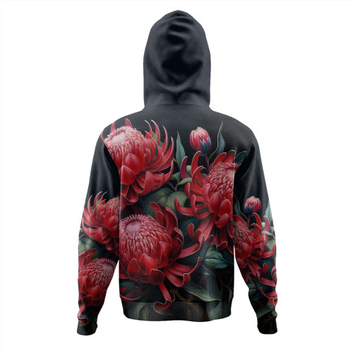 Australia Waratah Hoodie - Red Waratah Flowers Fine Art Ver2 Hoodie Australia Waratah Hoodie - Red Waratah Flowers Fine Art Ver2 Hoodie